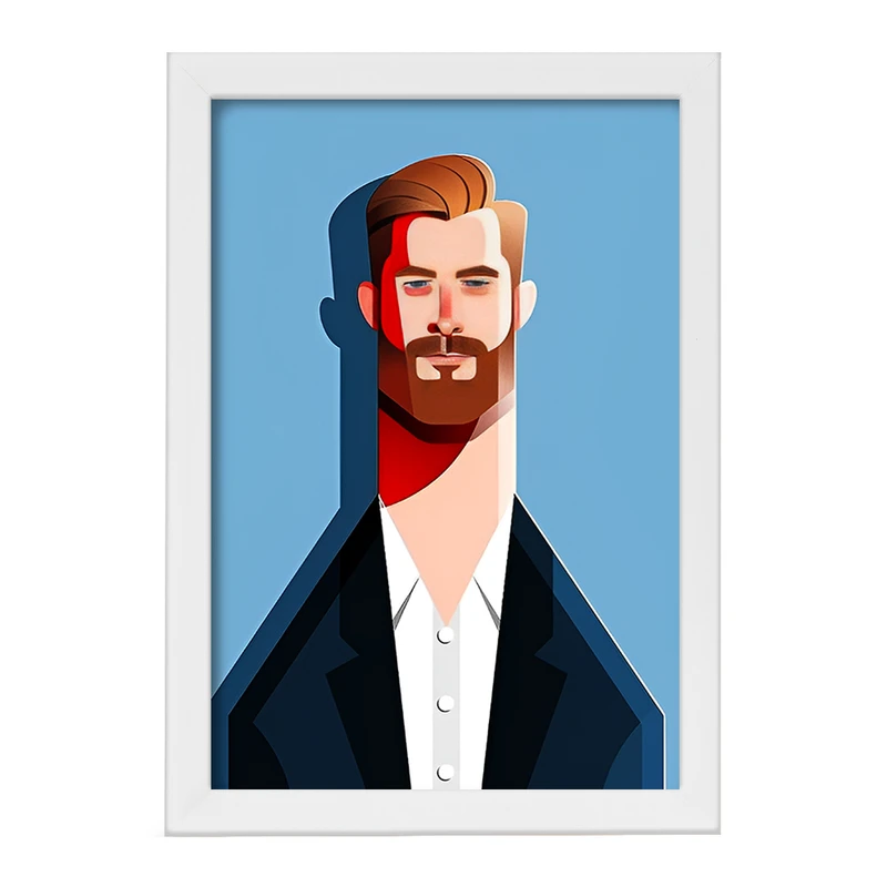 تابلو خندالو طرح کریس همسورث (Christopher Hemsworth) کد F14369