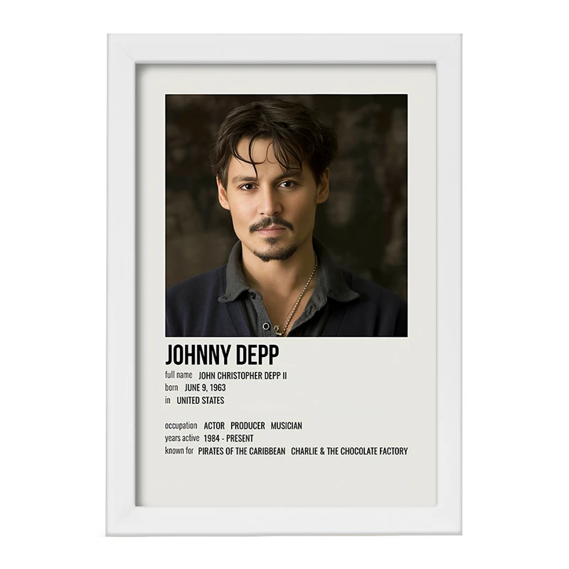 تابلو خندالو طرح جانی دپ (Johnny Depp) کد F13376