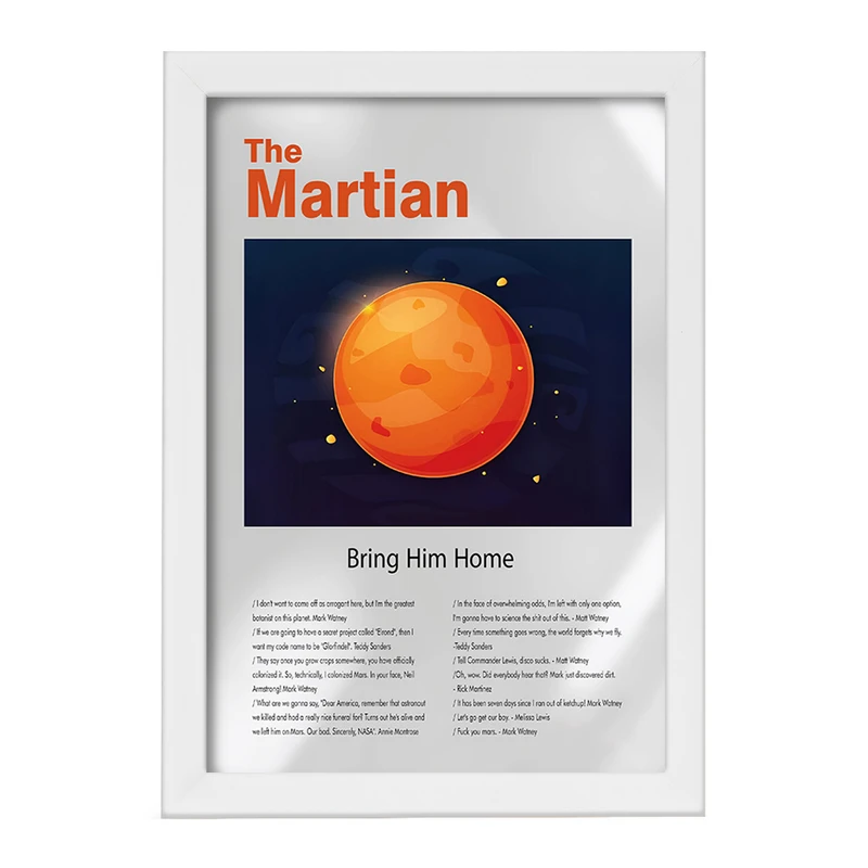 تابلو خندالو طرح مریخی (The Martian) کد F13856