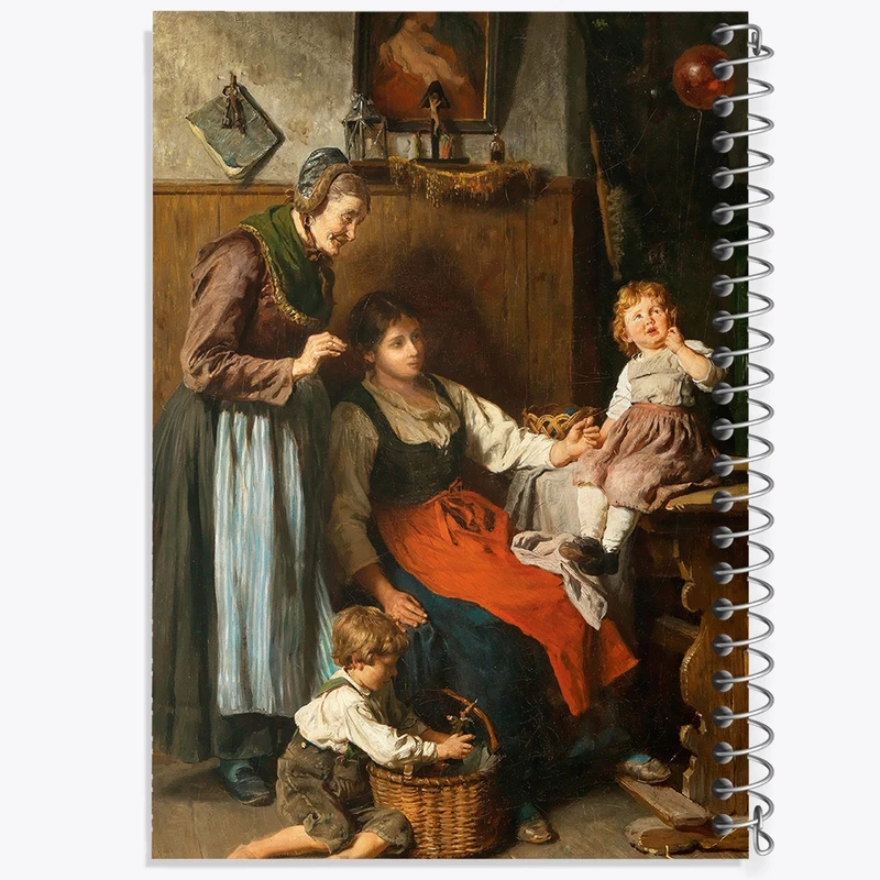 دفتر لیست خرید 50 برگ خندالو طرح نقاشی بالون قرمز اثر فلیکس شلزینگر کد F12305