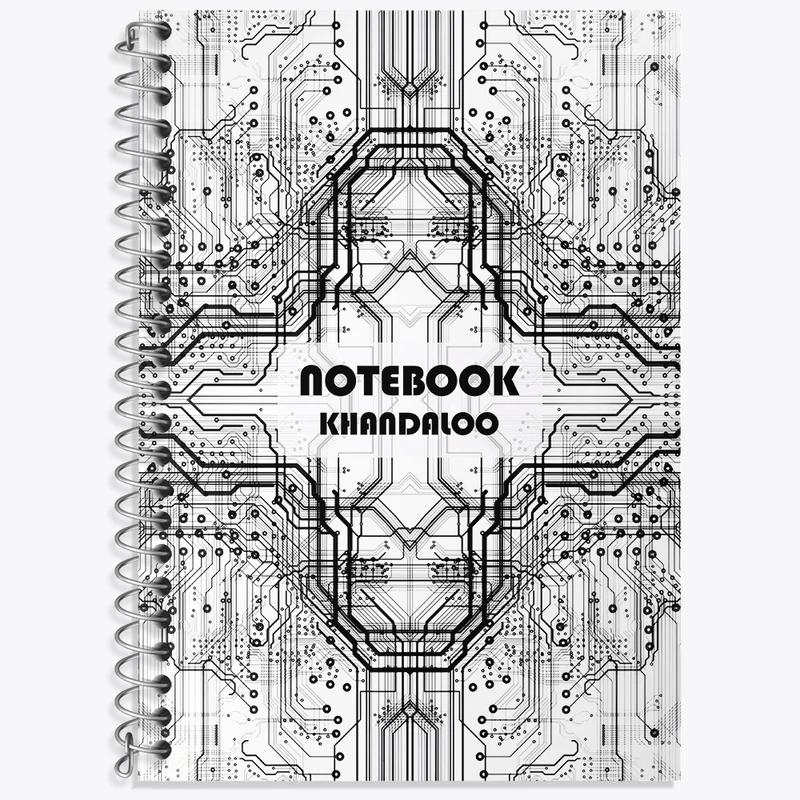 دفتر زبان 50 برگ خندالو مدل سه خط طرح مدرن کد N7571