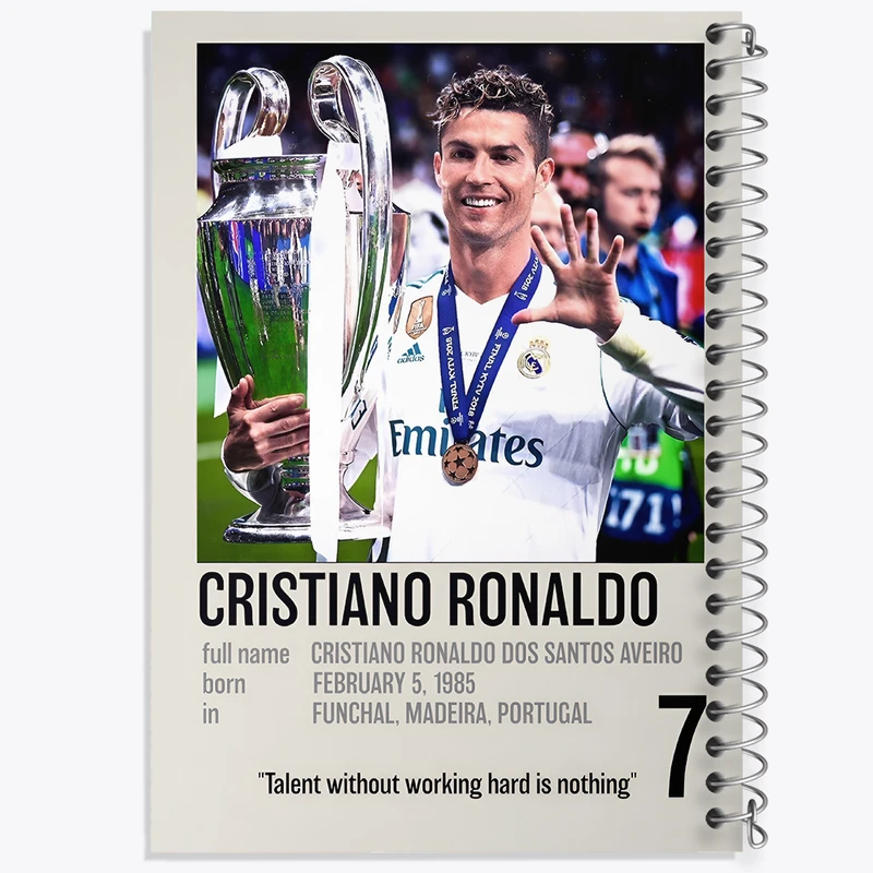 دفتر نقاشی 50 برگ خندالو طرح کریستیانو رونالدو کد F13472