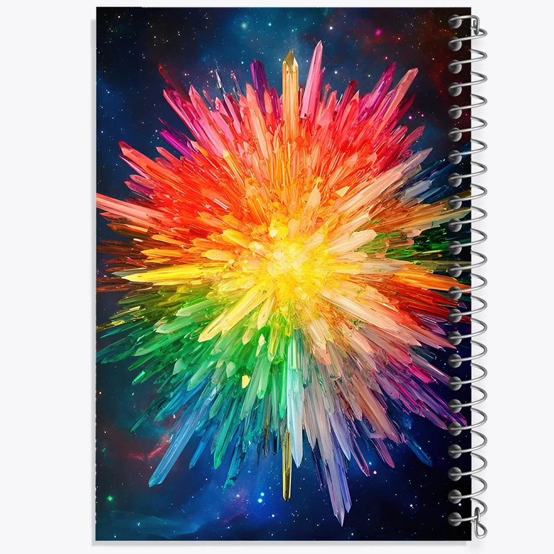 دفتر مشق 100 برگ خندالو طرح کریستال رنگی کد N7138