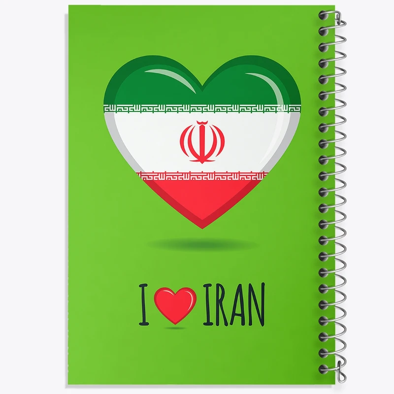 دفتر طراحی 50 برگ خندالو طرح پرچم ایران  کد 20523