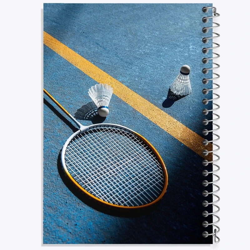 دفتر طراحی 50 برگ خندالو طرح بدمینتون کد F2353