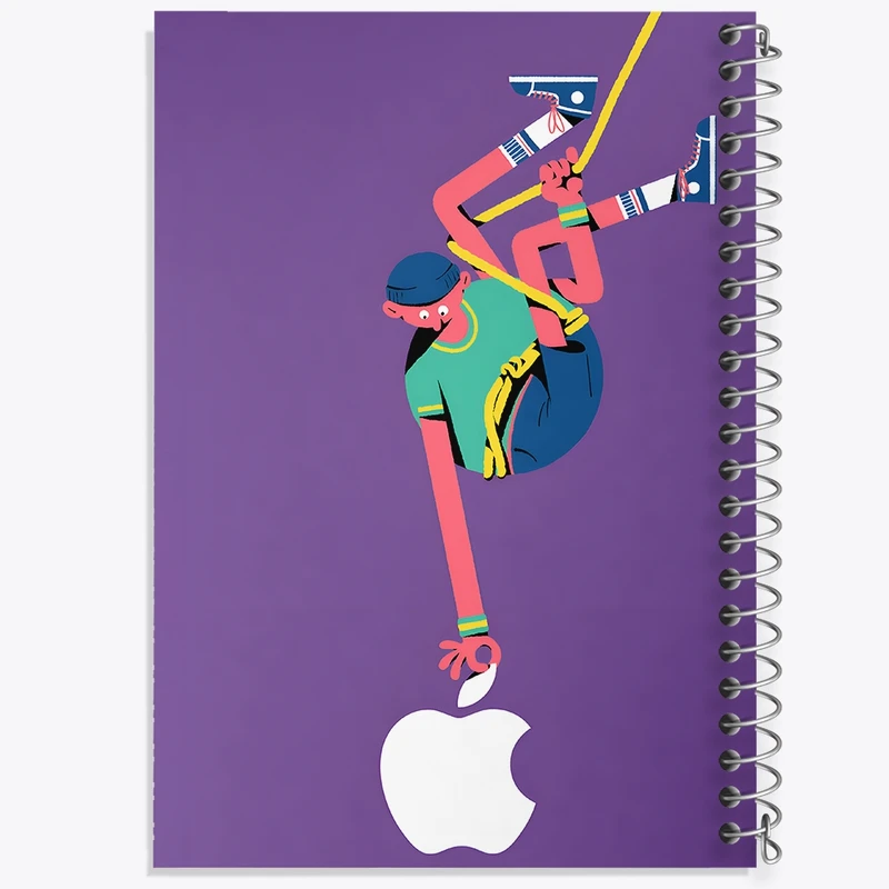 دفتر طراحی 50 برگ خندالو طرح کوهنورد کد F8853