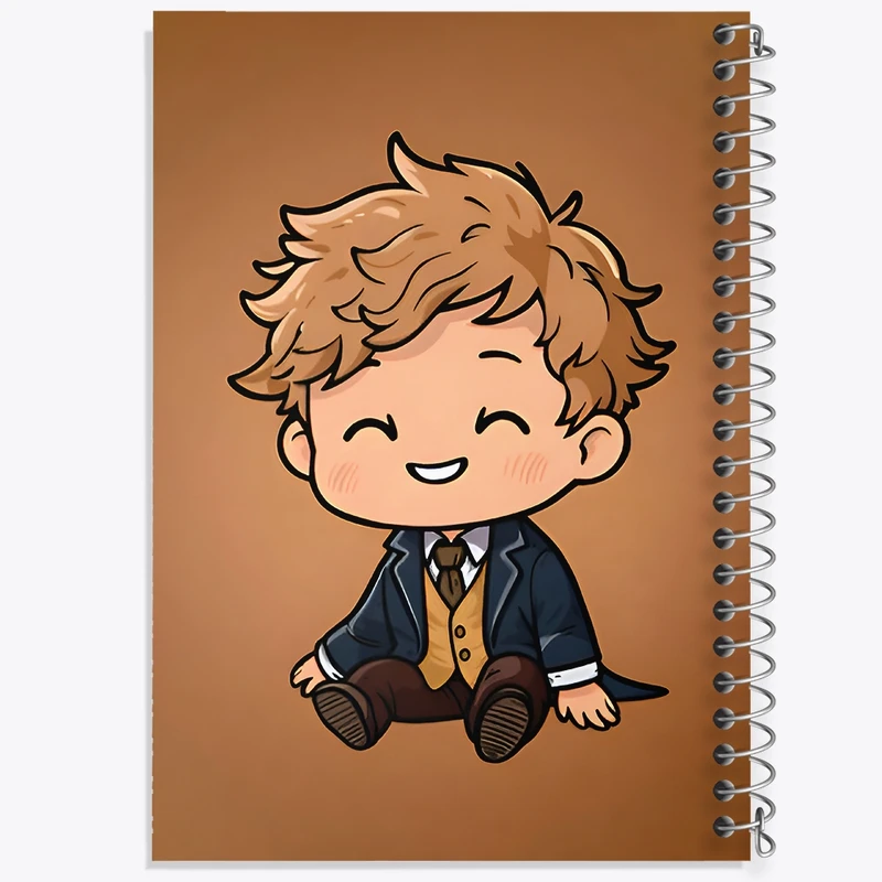 دفتر شطرنجی 50 برگ خندالو طرح اسکامندر هری پاتر (Harry Potter) کد F9400