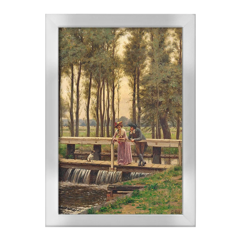 تابلو خندالو طرح نقاشی محل امتحان اثر ادموند بلر لیتون کد F12473