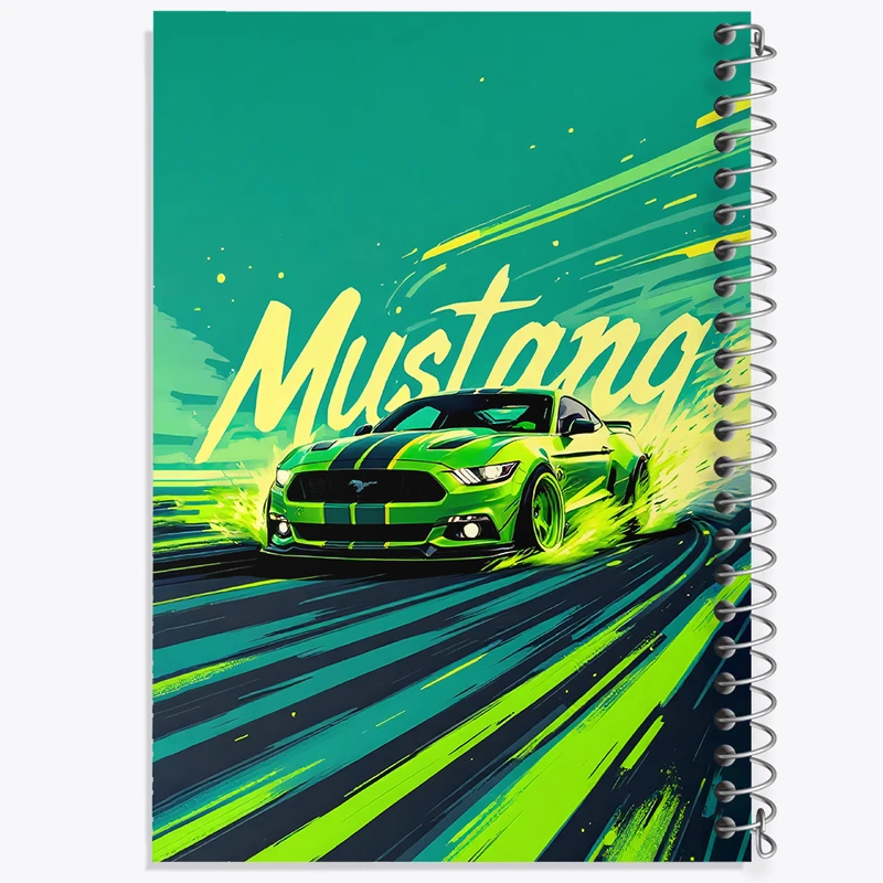 دفتر مشق 50 برگ خندالو طرح فورد (Ford Mustang) کد F13732