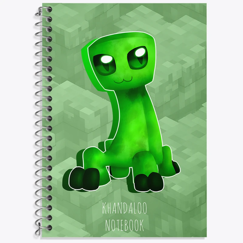 دفتر زبان 50 برگ خندالو طرح بازی ماینکرافت (Minecraft) کد N8715