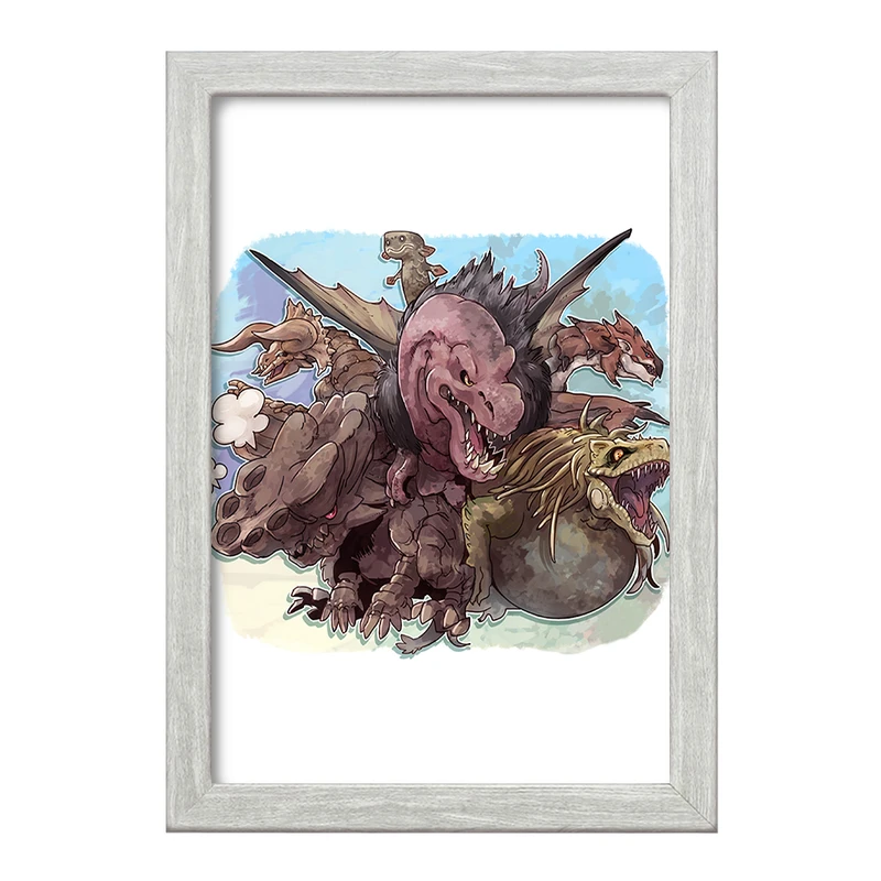 تابلو خندالو طرح بازی شکارچی هیولا (Monster Hunter) کد 33247