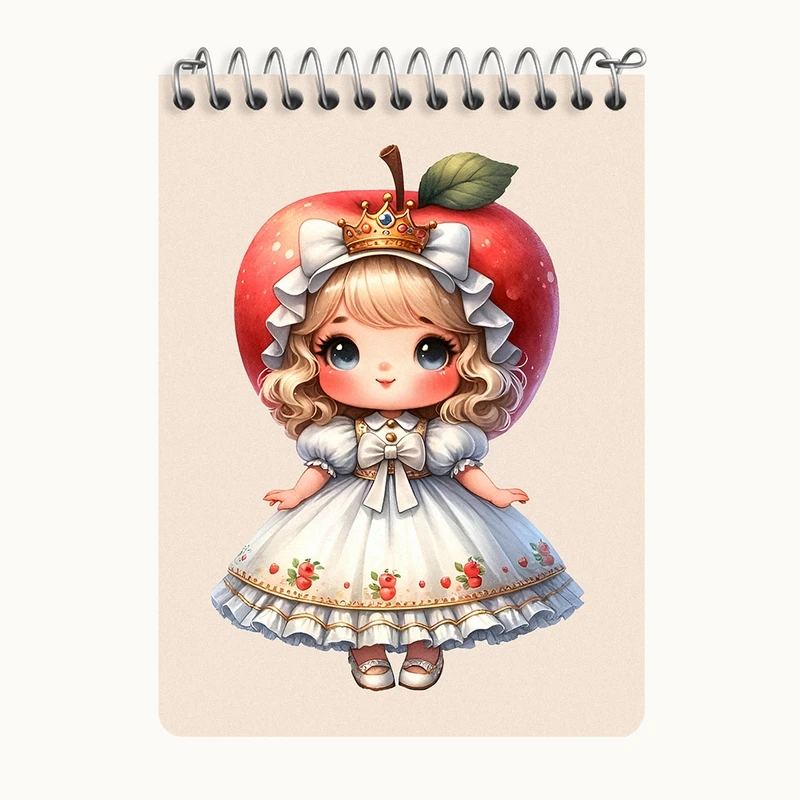 دفتر یادداشت 50 برگ خندالو طرح دخترانه کیوت کد N5261