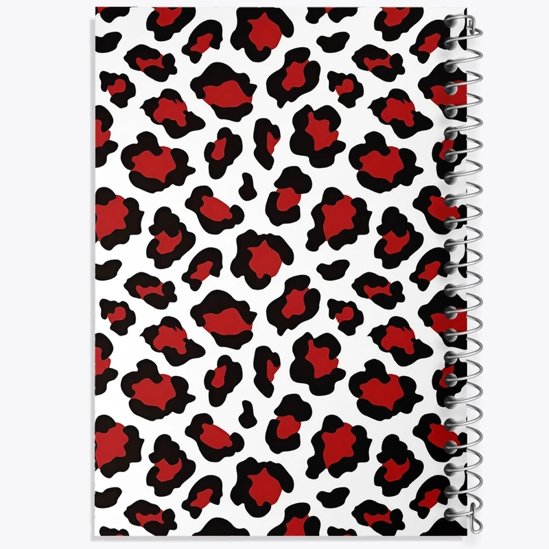 دفتر طراحی 50 برگ خندالو طرح پترن پلنگی کد N4857