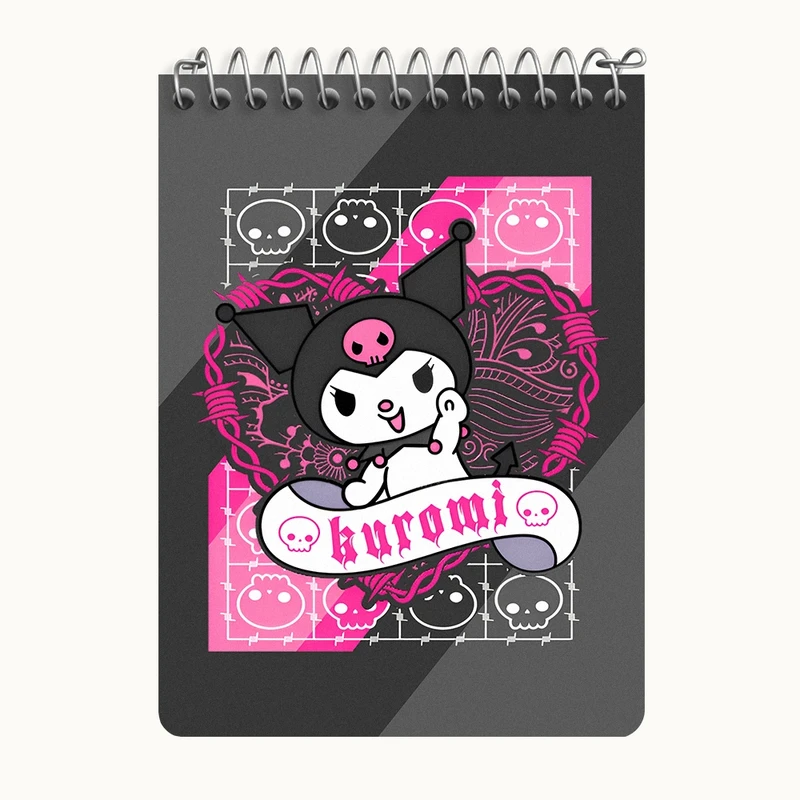 دفتر یادداشت 50 برگ خندالو طرح کرومی (Kuromi) کد N8238