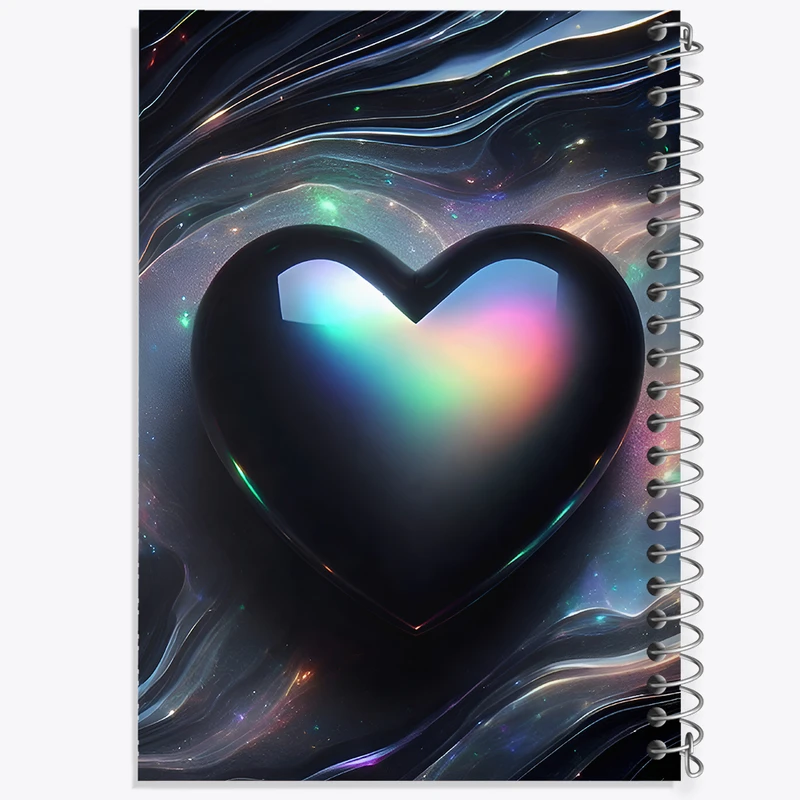 دفتر مشق 50 برگ خندالو طرح قلب کد F9912