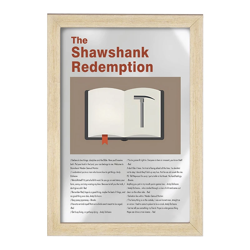 تابلو خندالو طرح رستگاری در شاوشنک (The Shawshank Redemption) کد F13827
