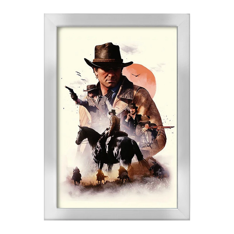 تابلو خندالو طرح رد دد (Red Dead) کد F13605