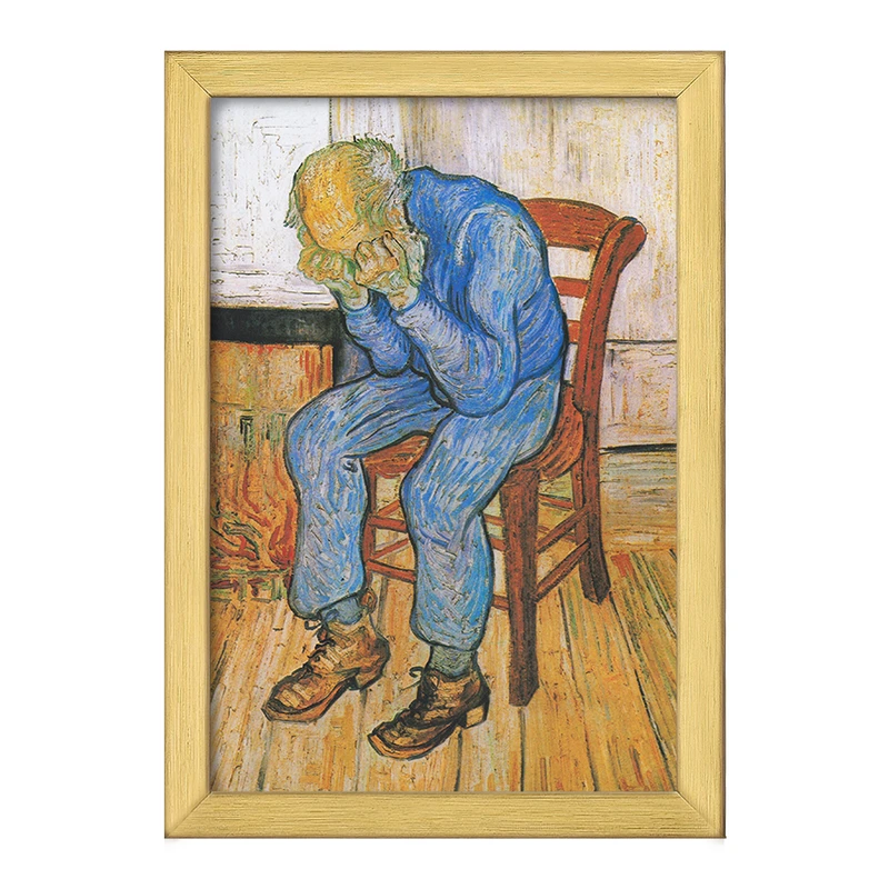 تابلو خندالو طرح نقاشی در دروازه ابدیت اثر ونسان ونگوگ کد F12228