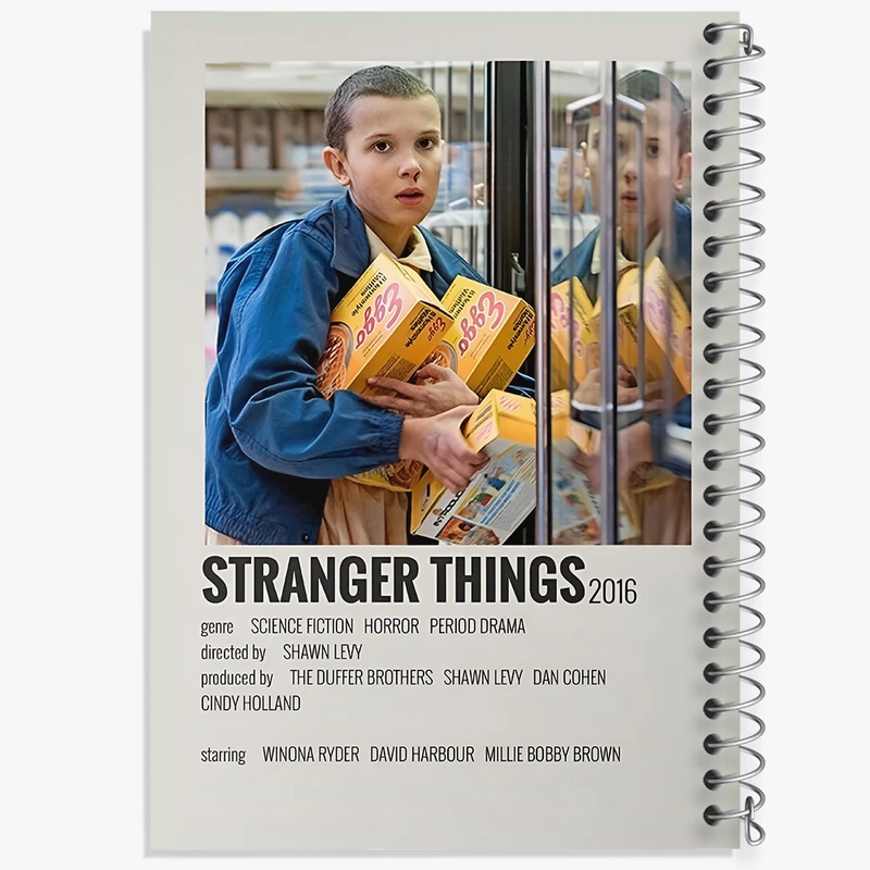 دفتر شطرنجی 50 برگ خندالو طرح استرنجر تینگز (Stranger Things) کد F13109