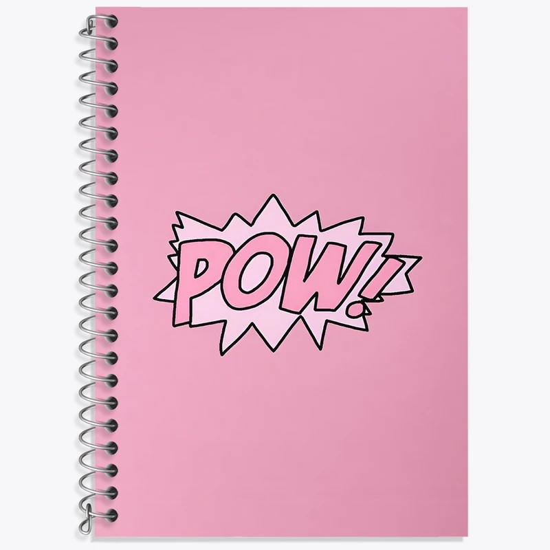 دفتر لغت 50 برگ خندالو طرح Pow کد F3846