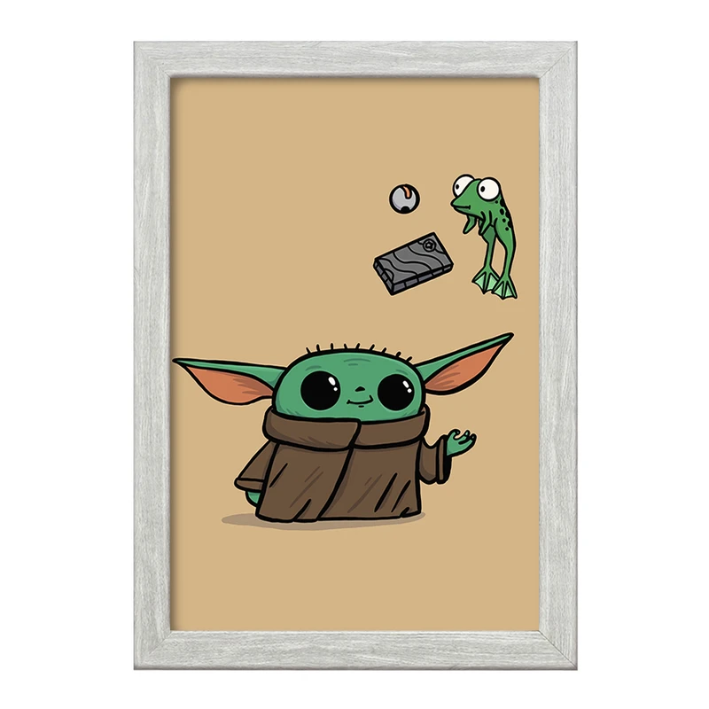 تابلو خندالو طرح یودا سریال جنگ ستارگان کد 26077