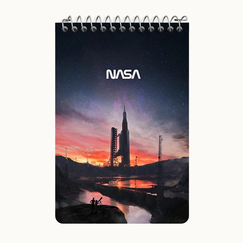 دفتر یادداشت 50 برگ خندالو طرح ناسا (Nasa) کد F4590