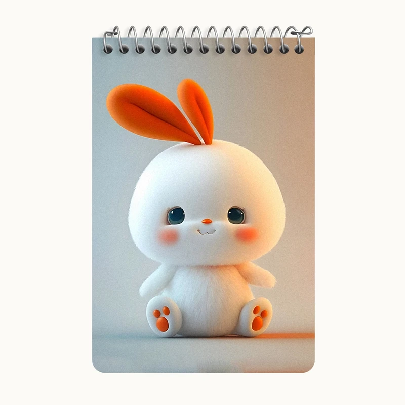 دفتر یادداشت 50 برگ خندالو طرح خرگوش بامزه کد F5752