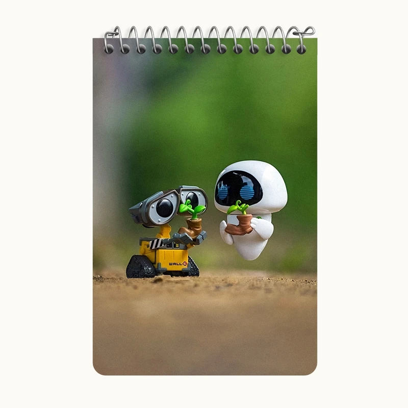 دفتر یادداشت 50 برگ خندالو طرح وال ای (wall-E) کد F6820