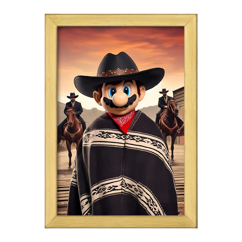 تابلو خندالو طرح سوپر ماریو (Super Mario) کد F10567