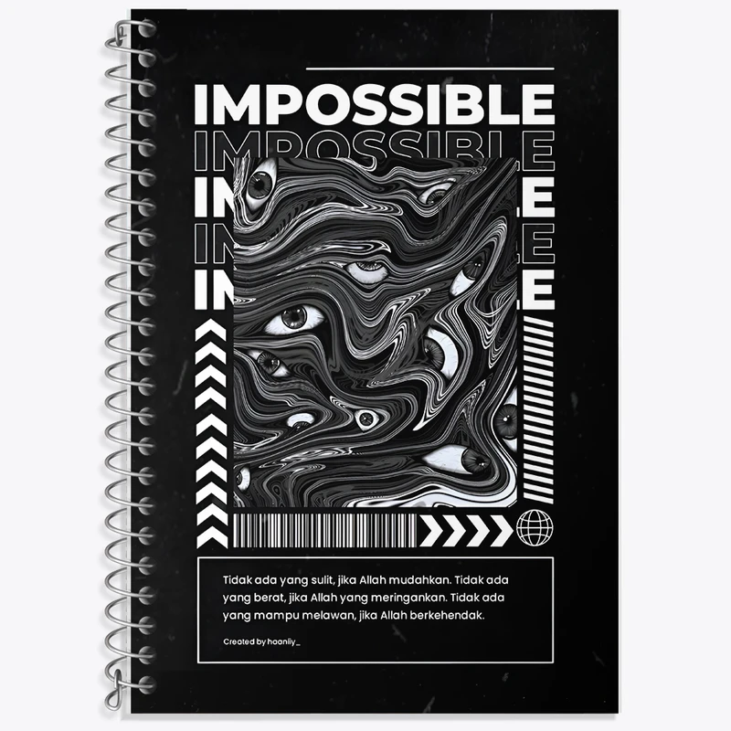 دفتر نت موسیقی 50 برگ خندالو طرح Impossible کد F10657