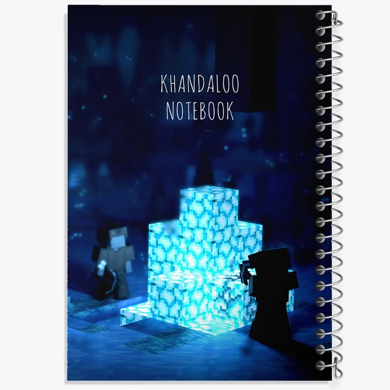 دفتر شطرنجی 50 برگ خندالو طرح بازی ماینکرافت (Minecraft) کد N8765