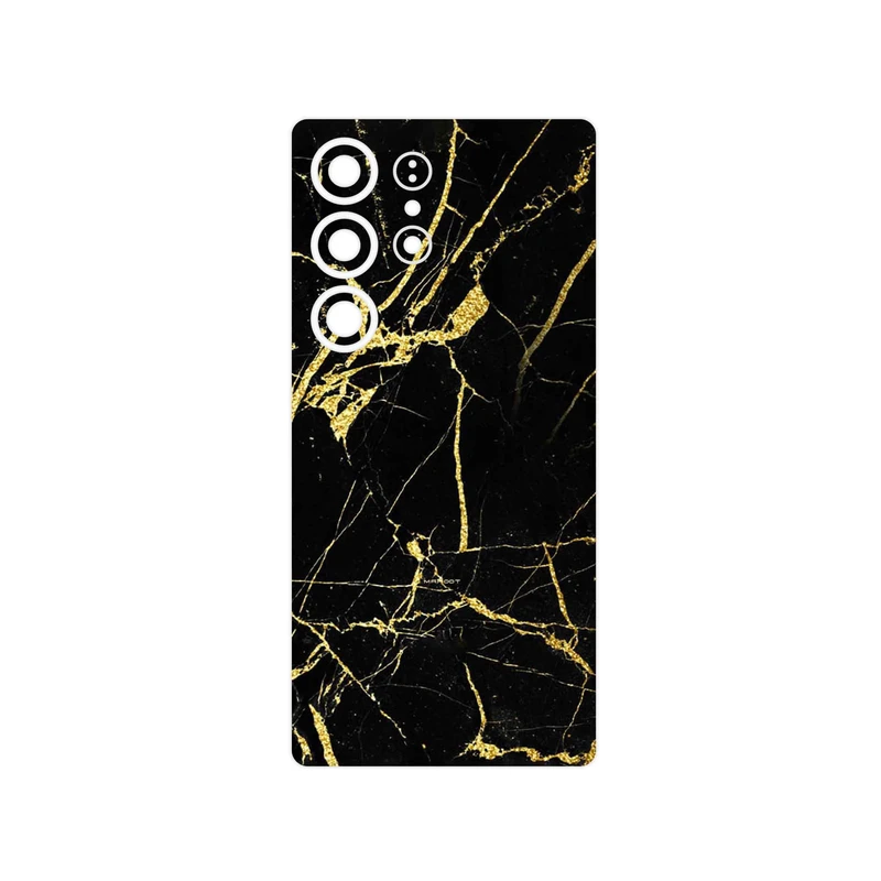 برچسب پوششی ماهوت مدل Graphite_Gold_Marble مناسب برای گوشی موبایل سامسونگ Galaxy S25 Ultra