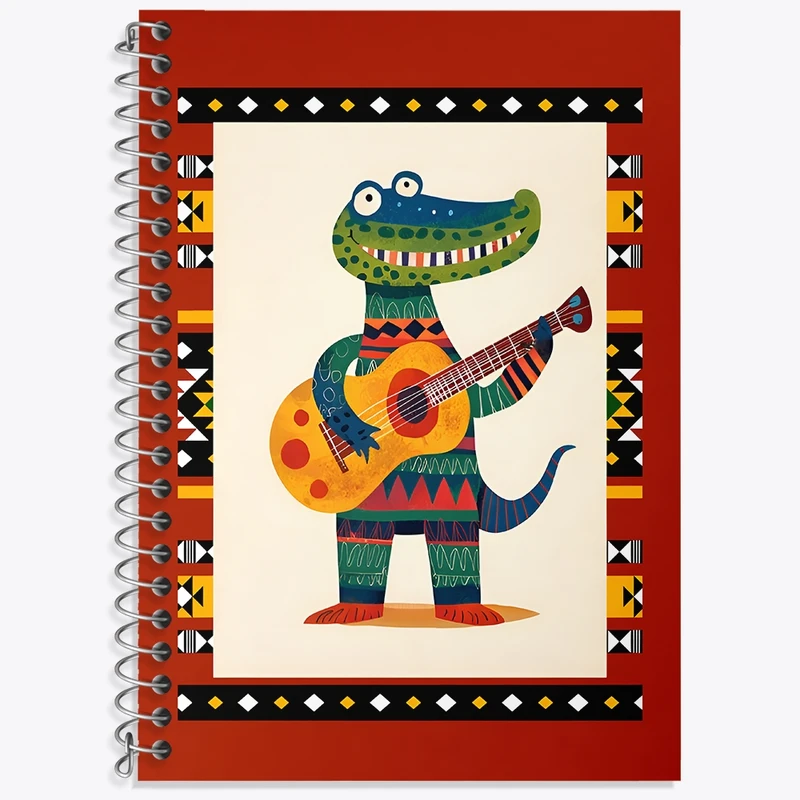 دفتر لغت 50 برگ خندالو طرح تمساح آفریقایی کد N7190