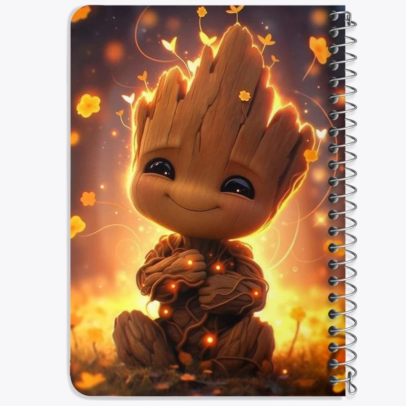 دفتر یادداشت 50 برگ خندالو طرح گروت (Groot) کد N1851