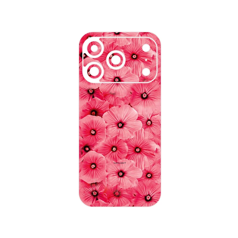 برچسب پوششی ماهوت مدل Pink_Flower مناسب برای گوشی موبایل اپل iPhone 17 Pro