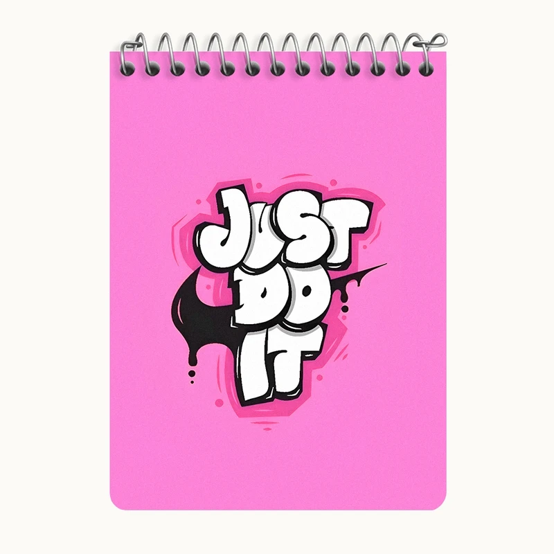 دفتر یادداشت 50 برگ خندالو طرح نایک (Nike) کد N7911