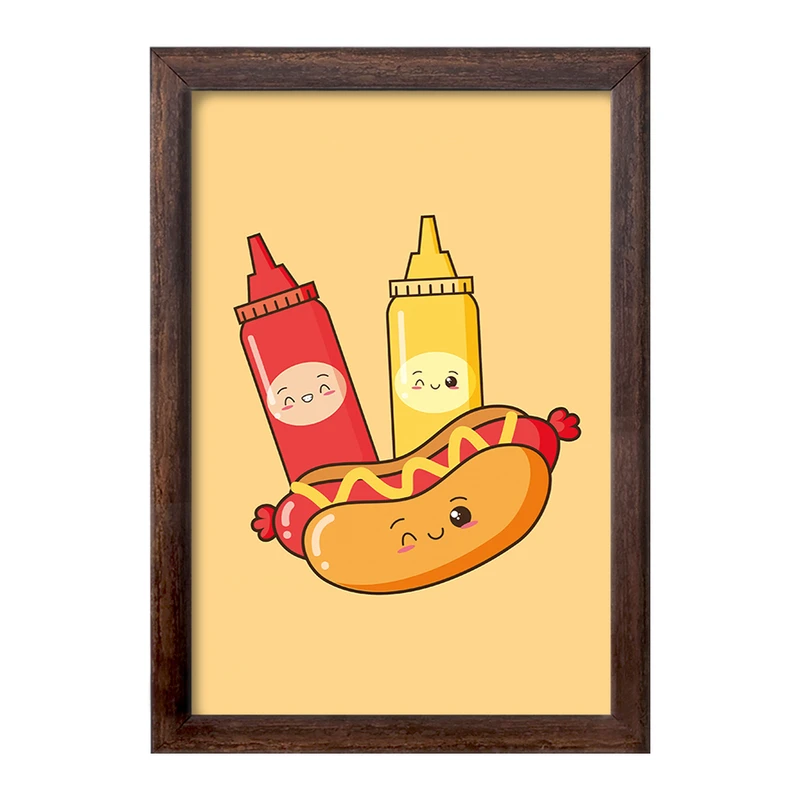 تابلو خندالو طرح فست فود (Fast Food) کد 36567