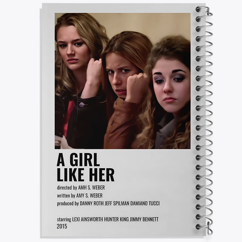 دفتر مشق 100 برگ خندالو طرح A Girl Like Her کد F12930