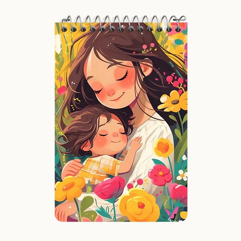 دفتر یادداشت 50 برگ خندالو طرح مادرانه کد F6257