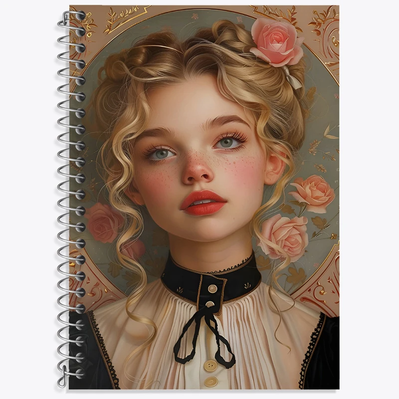 دفتر زبان دوخط 50 برگ خندالو طرح دخترانه کد F4996