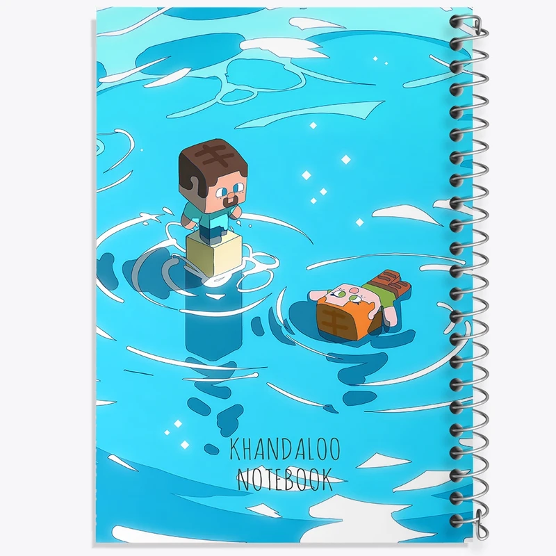 دفتر طراحی 50 برگ خندالو طرح بازی ماینکرافت (Minecraft) کد N8684