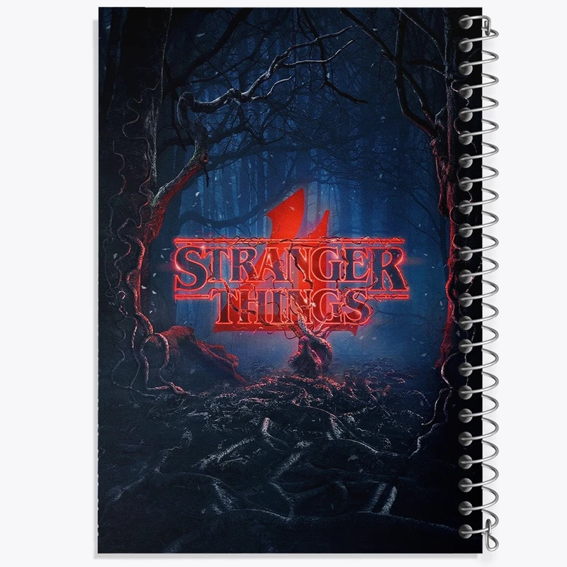 دفتر طراحی 50 برگ خندالو طرح سریال استرنجر تینگز Stranger Things  کد 19305