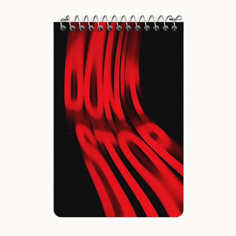 دفتر یادداشت 50 برگ خندالو طرح don't Stop کد F5059