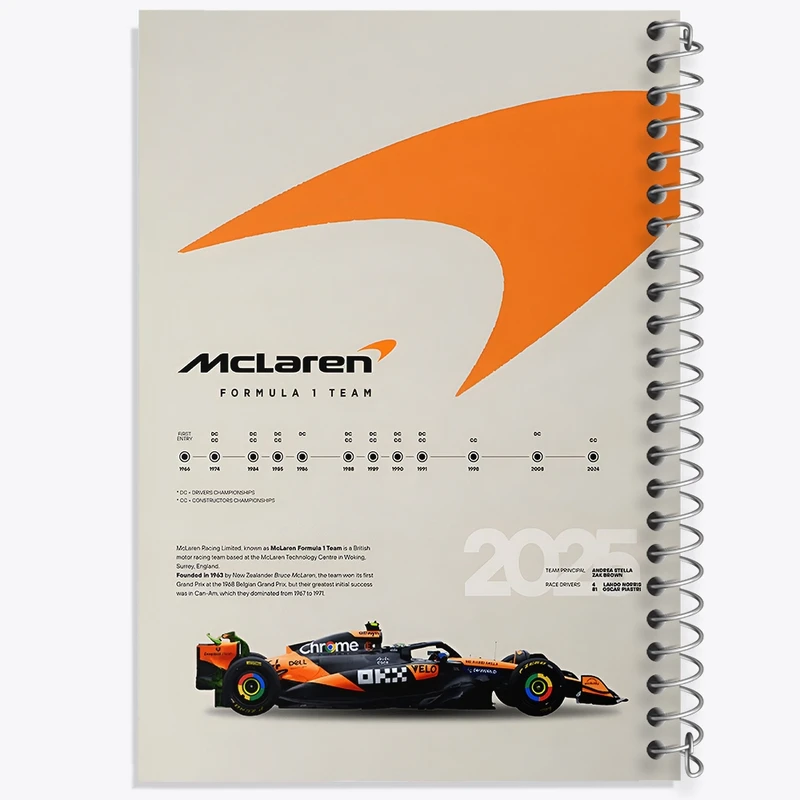 دفتر لیست خرید 50 برگ خندالو طرح مک لارن (McLaren) کد F13493