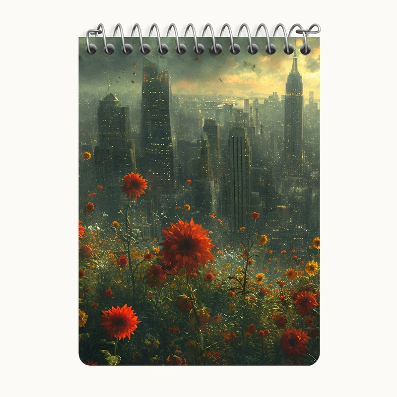 دفتر یادداشت 50 برگ خندالو طرح منظره کد N5999