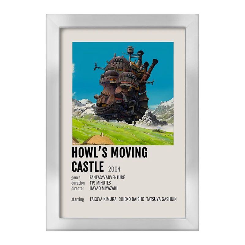 تابلو خندالو طرح انیمه قلعه متحرک هاول کد F13451