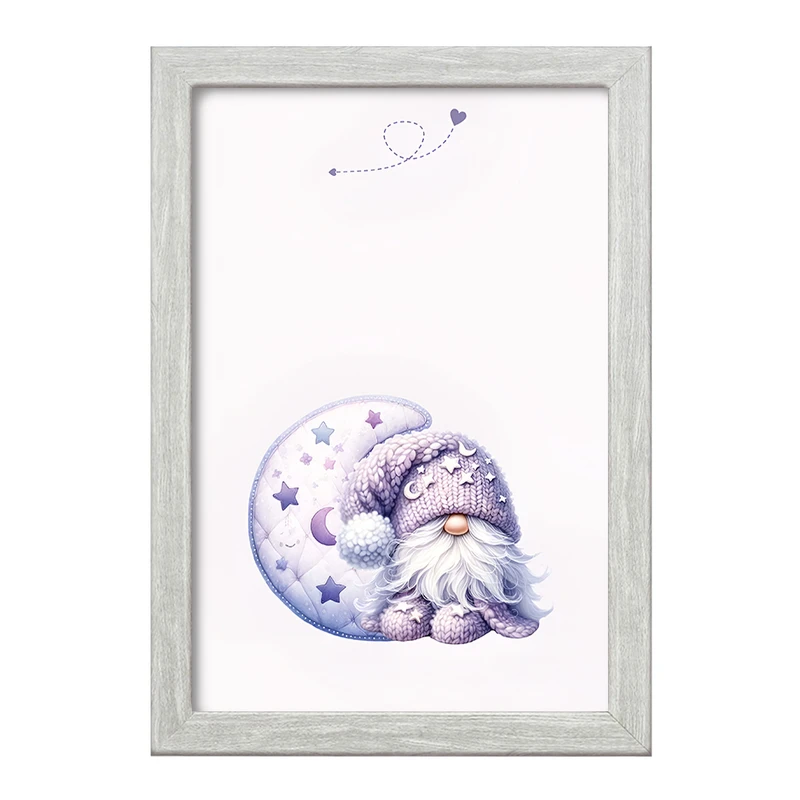 تابلو خندالو طرح کوتوله و ماه کد F5856