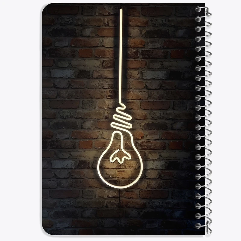 دفتر یادداشت 50 برگ خندالو طرح چراغ کد F12571