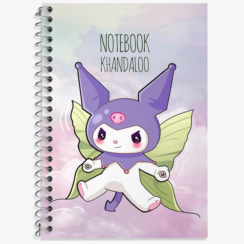 دفتر لغت 50 برگ خندالو طرح کرومی (Kuromi) کد N7805