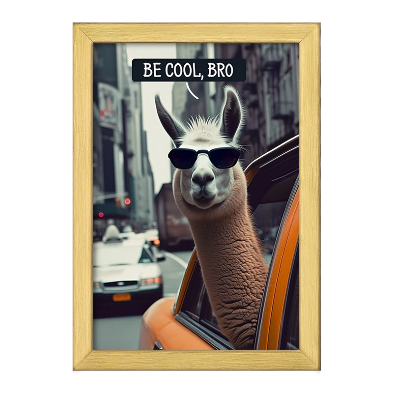 تابلو خندالو طرح لاما کد F9721